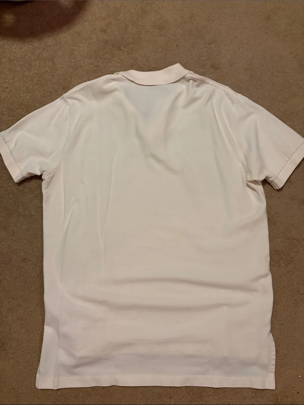 Polo by Ralph Lauren Men's Eggshell Classic Pique Polo Shirt L